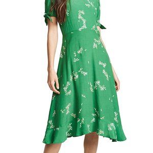 Faithful the Brand Green Floral Midi Dress, NWT